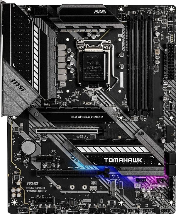 MSI MAG B460 Tomahawk Gaming Motherboard (ATX, 10th Gen Intel Core, LGA