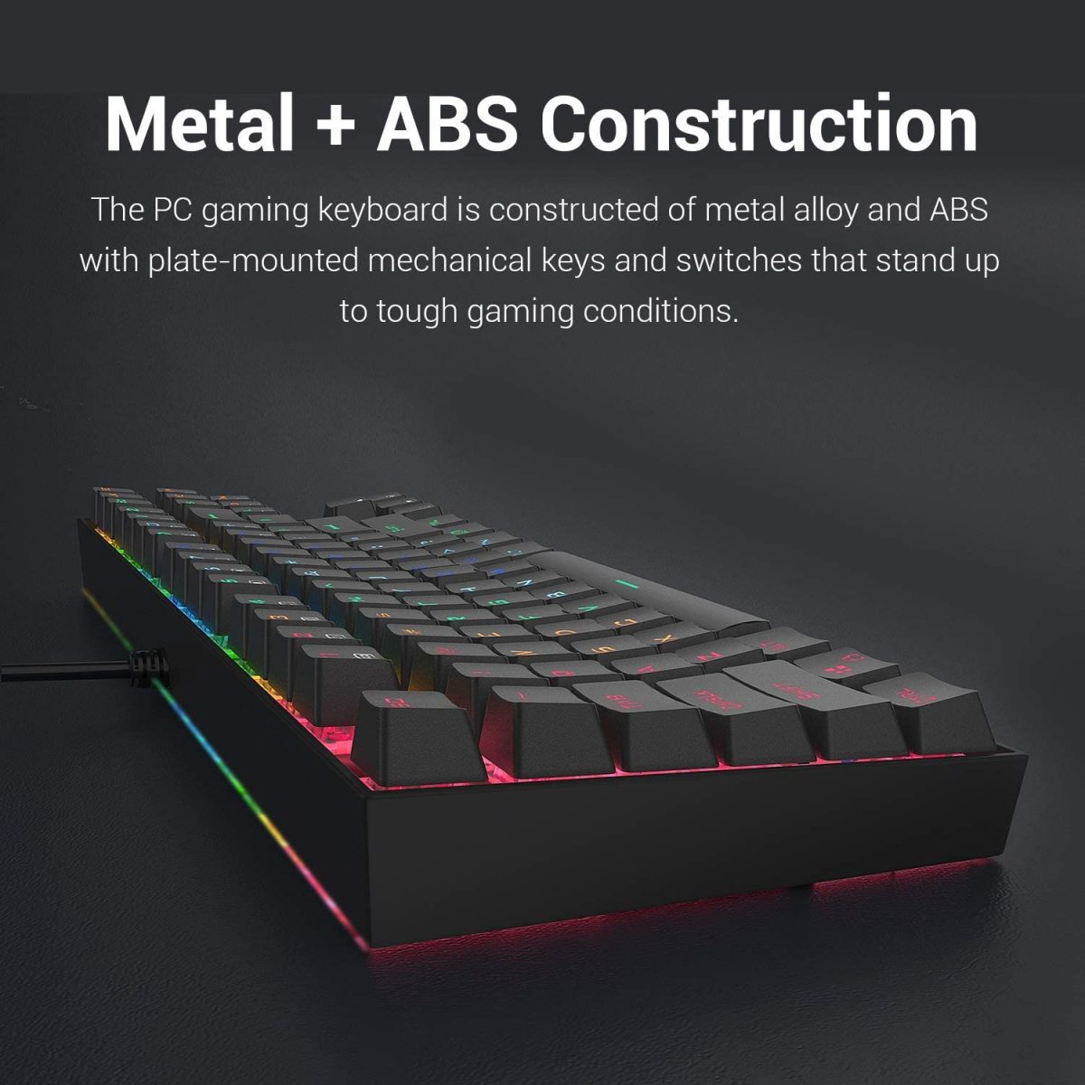 Redragon K552 Mechanical Gaming Keyboard RGB Backlit Black - طبيب