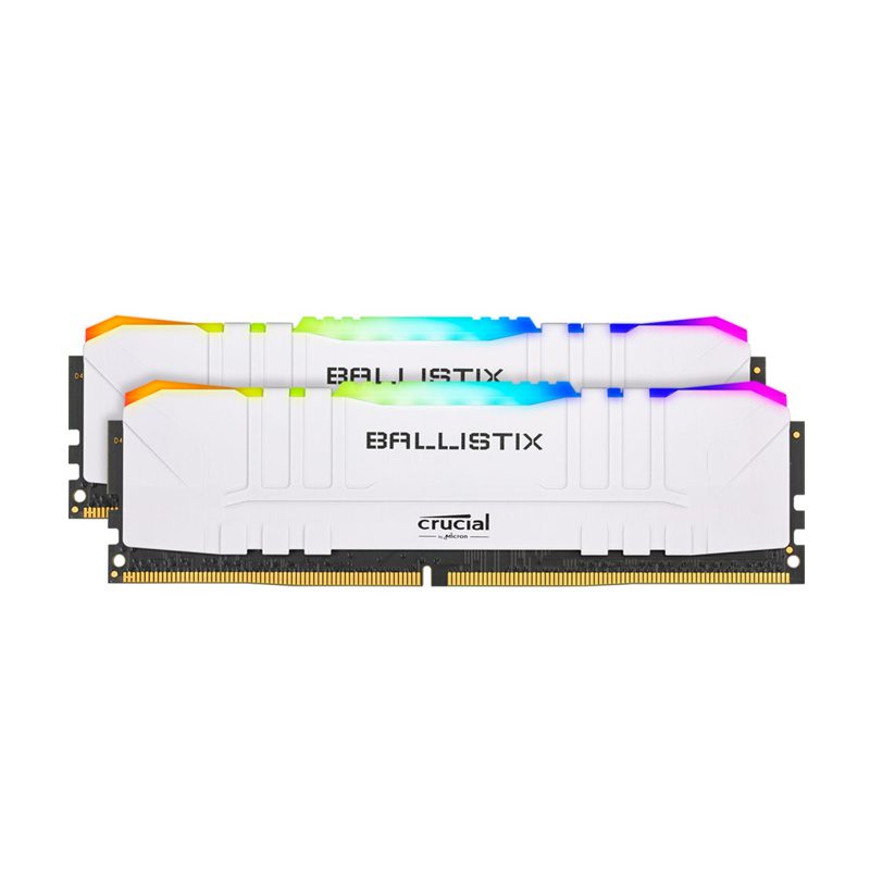 Crucial Ballistix RGB 16GB Kit (2 x 8GB) DDR4-3200MHZ WHITE#RM-CR-16GB320WH