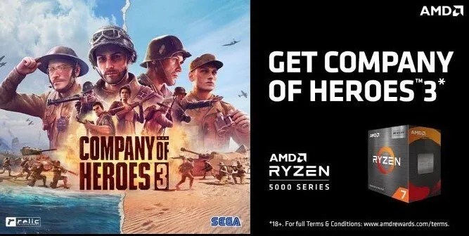 نسخ مجانية من Company of Heroes 3 تتوفر مع معالجات AMD 